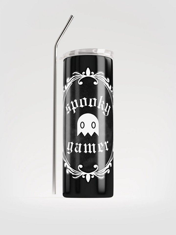 Spooky Gamer Gothic Tumbler with Straw - 20oz product image (1)