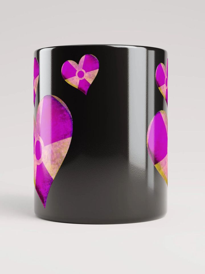 50 Rad Hearts Mug - Purple on Black product image (2)