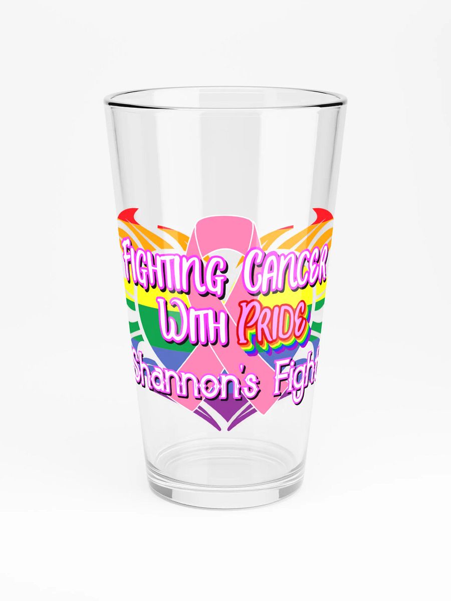 Fighting Cancer w/ Pride - Shaker Pint Glass product image (3)