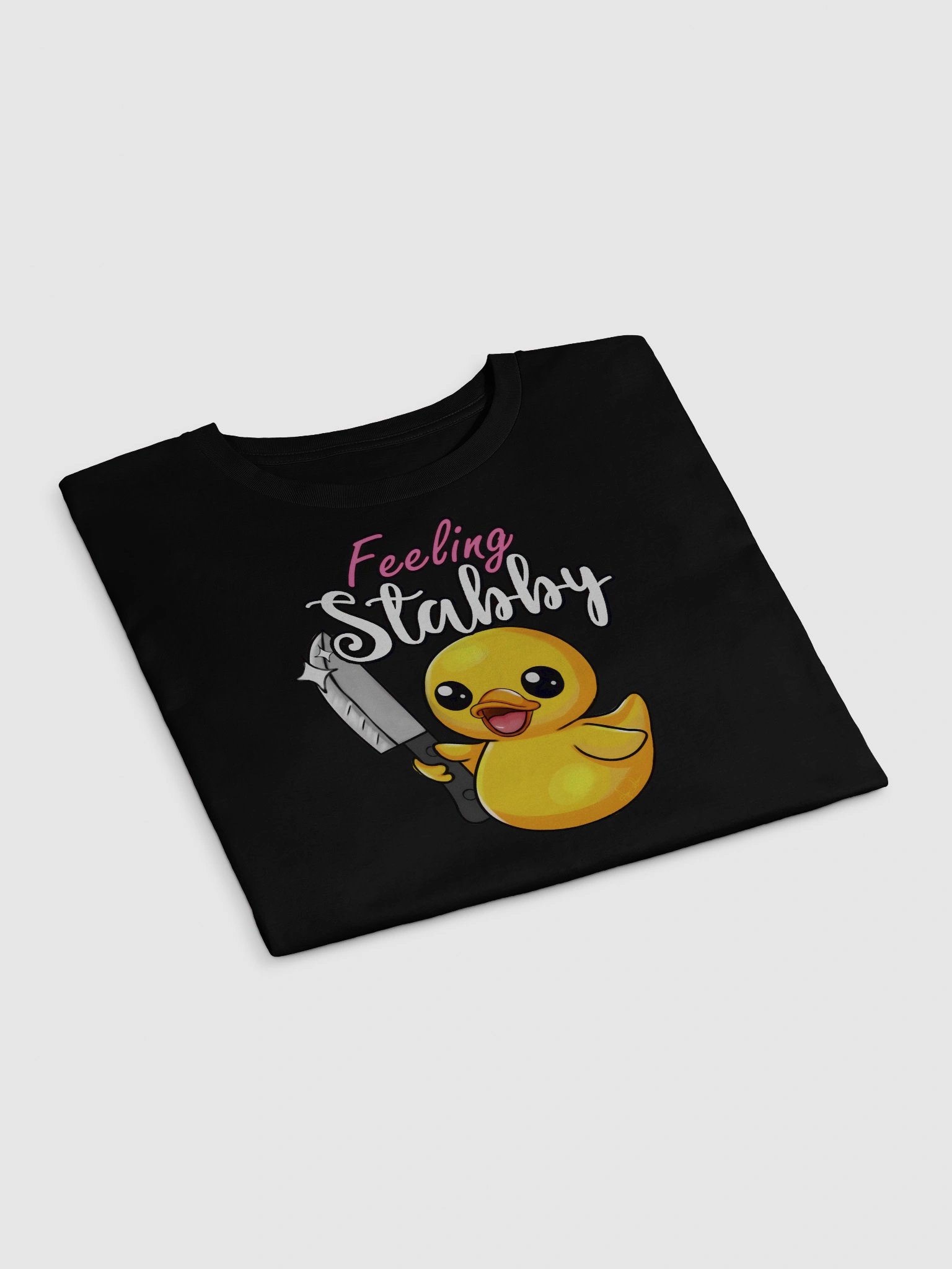 Stabby Duck Womens Black Crop Top 100% Cotton Womenswear Streetwear product image (9)