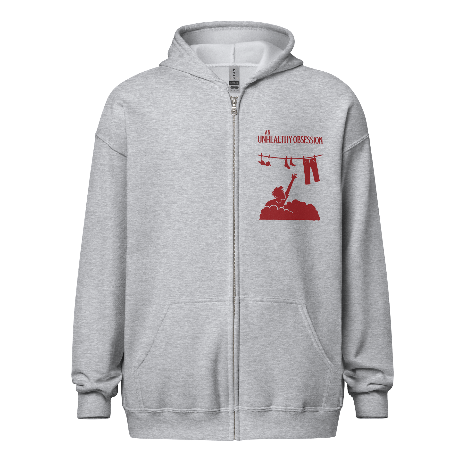 An Unhealthy Obsession Unisex Heavy Blend Zip Hoodie product image (1)