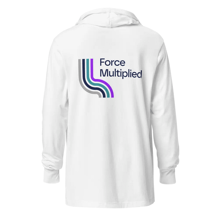 RO Bella + Canvas Waterfall Long Sleeve Hooded Tee (BACK PRINT) product image (2)