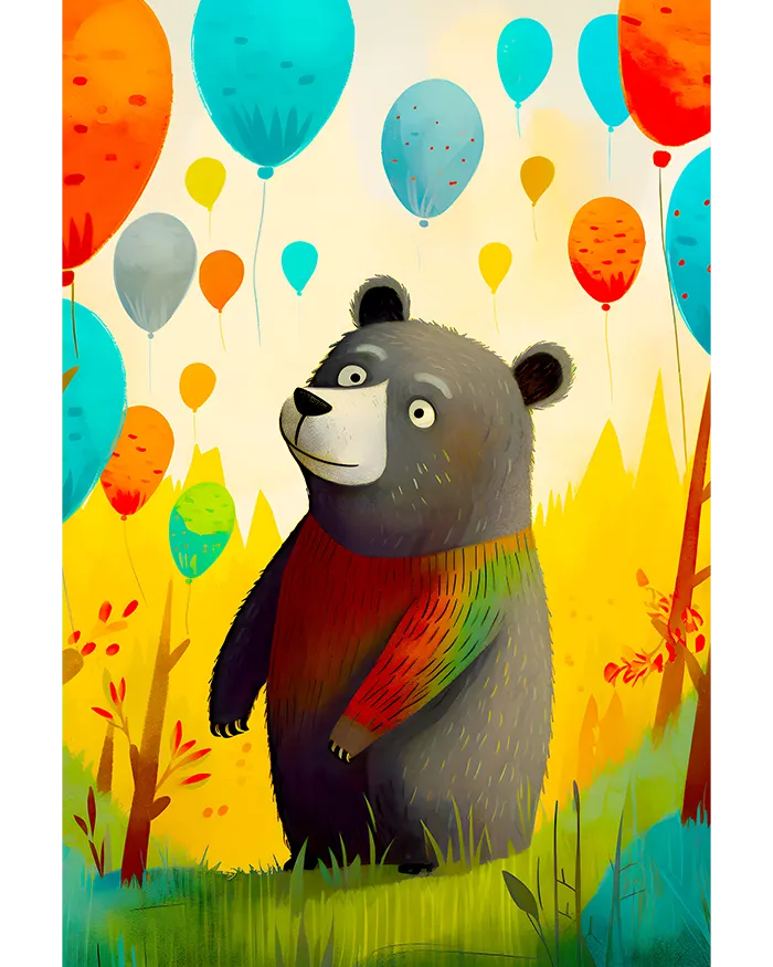 Cute Baby Bear Poster product image (1)