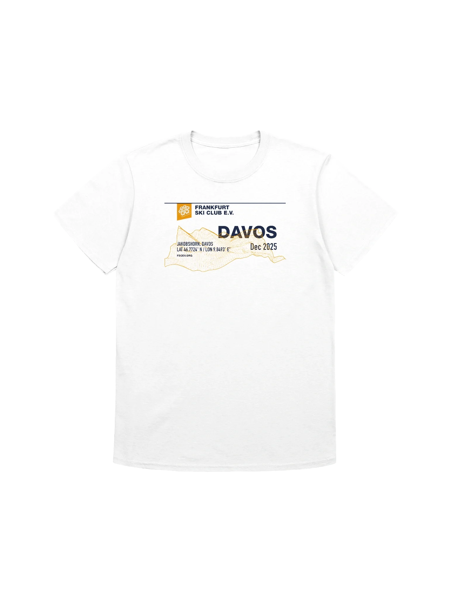 Davos/Jakobshorn Coordinates white (front only print) product image (1)
