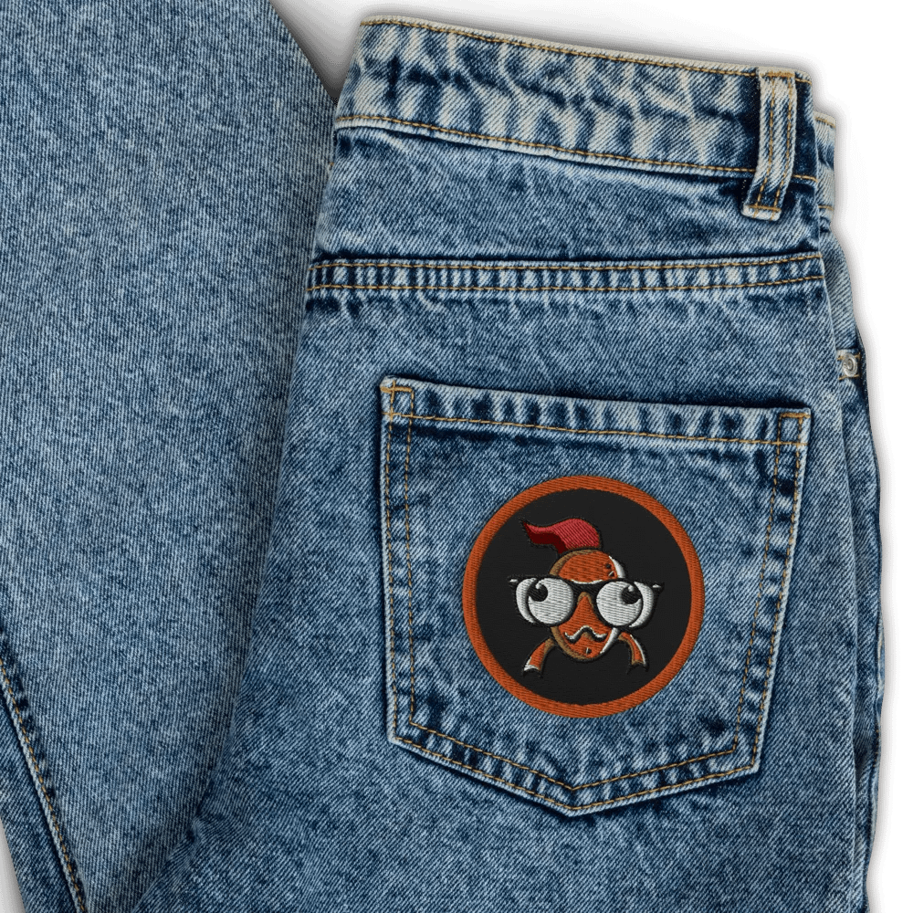 FEESH Logo Circle Patch [orange border] product image (4)