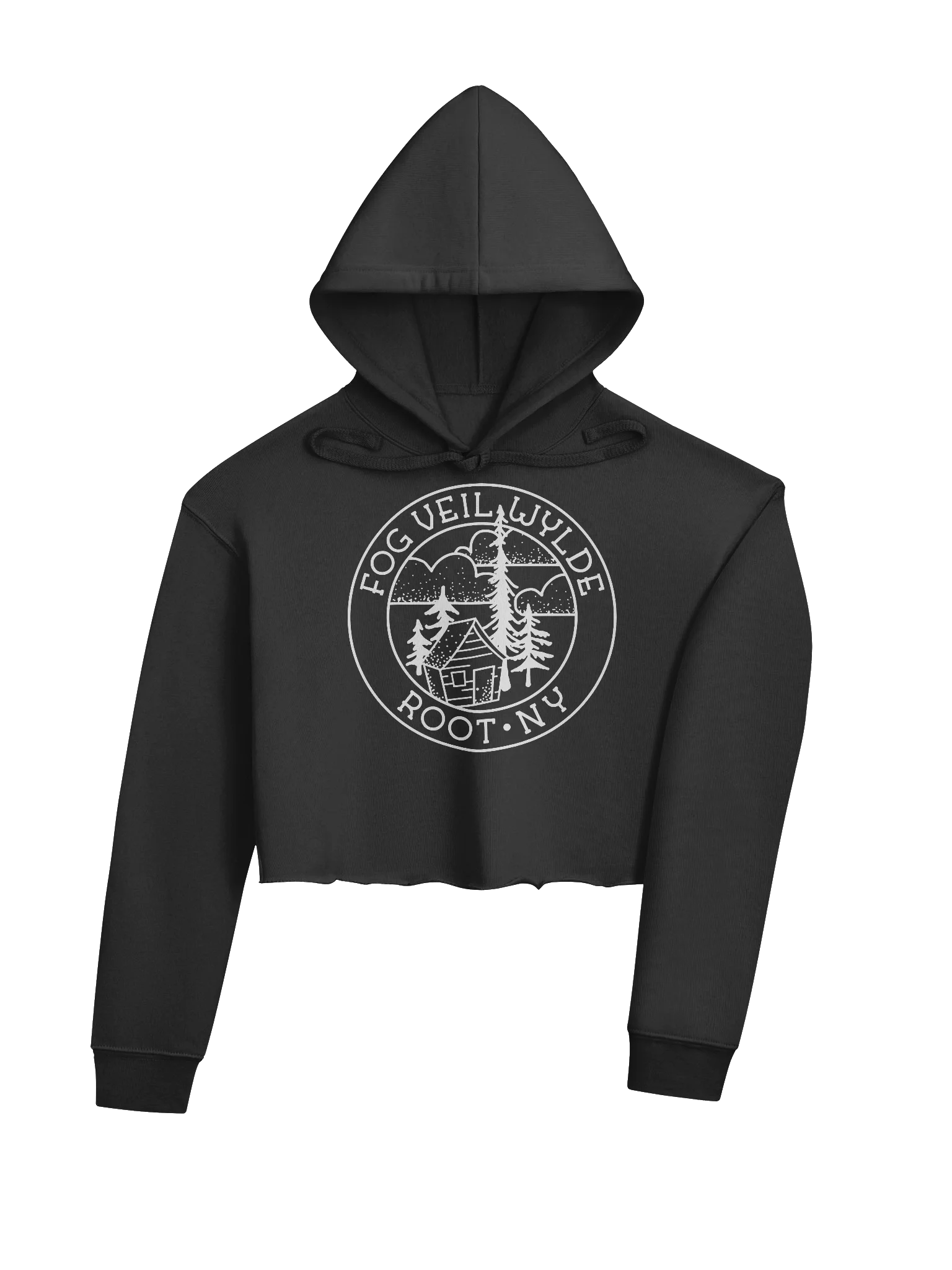 Classic Seal in White | Cropped Hoodie product image (8)