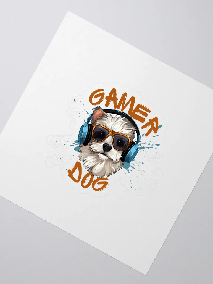Gamer Dog Vinyl Stickers product image (2)