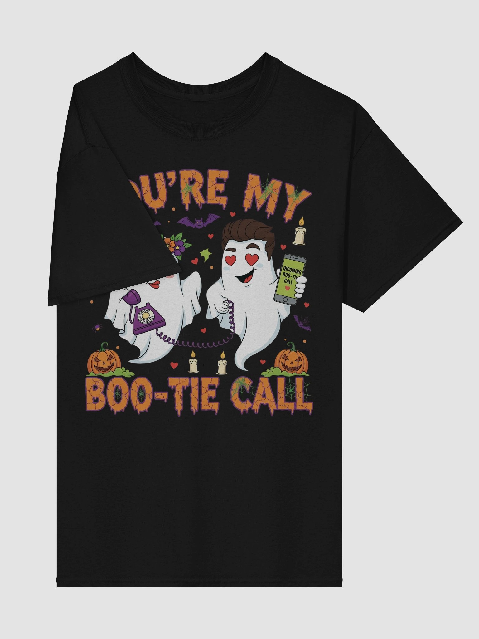 Boo-Tie Call Ghosts Halloween T-Shirt product image (13)