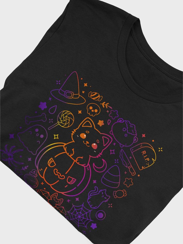 pumpkin cat outline // t - shirt product image (1)