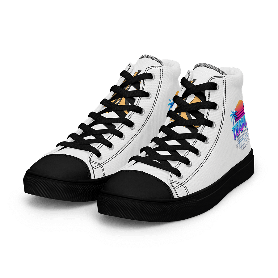 Team K 1980's Women's High Top Canvas Shoes product image (9)