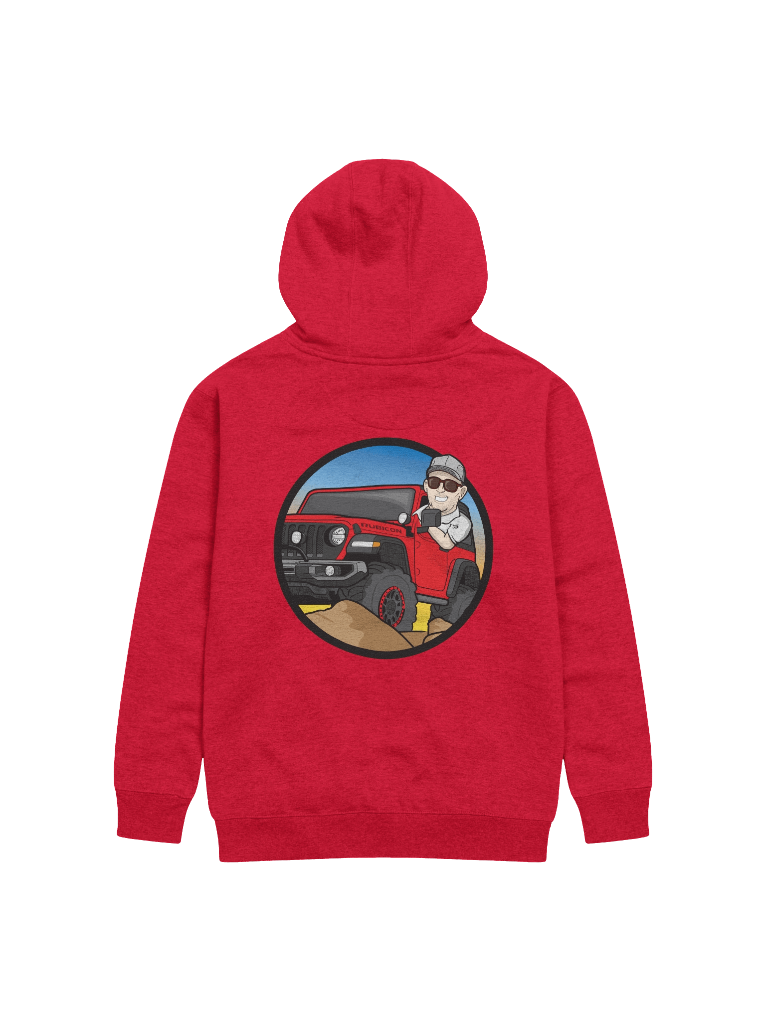 QAC Off-Road Adventure Unisex Hoodie – Heavyweight Cotton Blend with 4x4 Design product image (1)