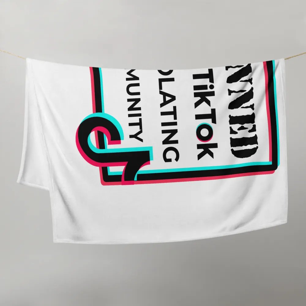 banned from TikTok throw blanket product image (21)