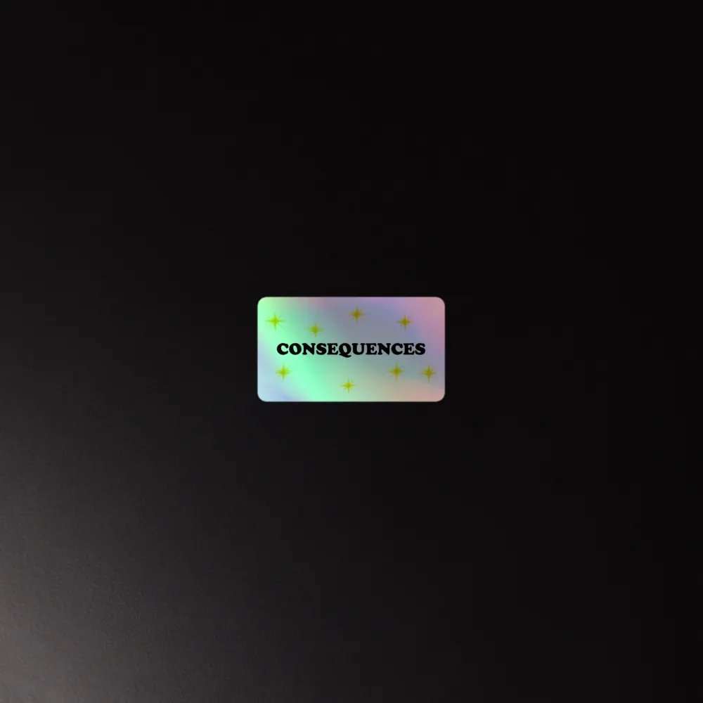 Consequences CAPS sticker product image (4)