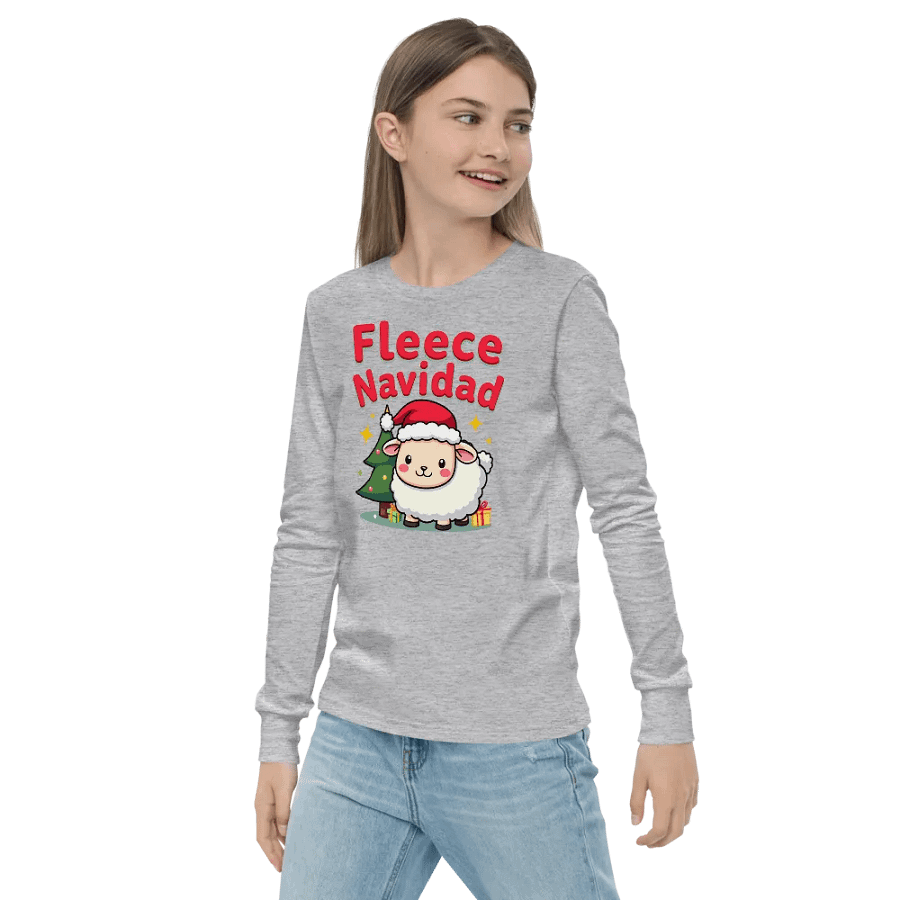 Fleece Navidad Sheep Christmas Long Sleeve T-Shirt product image (22)