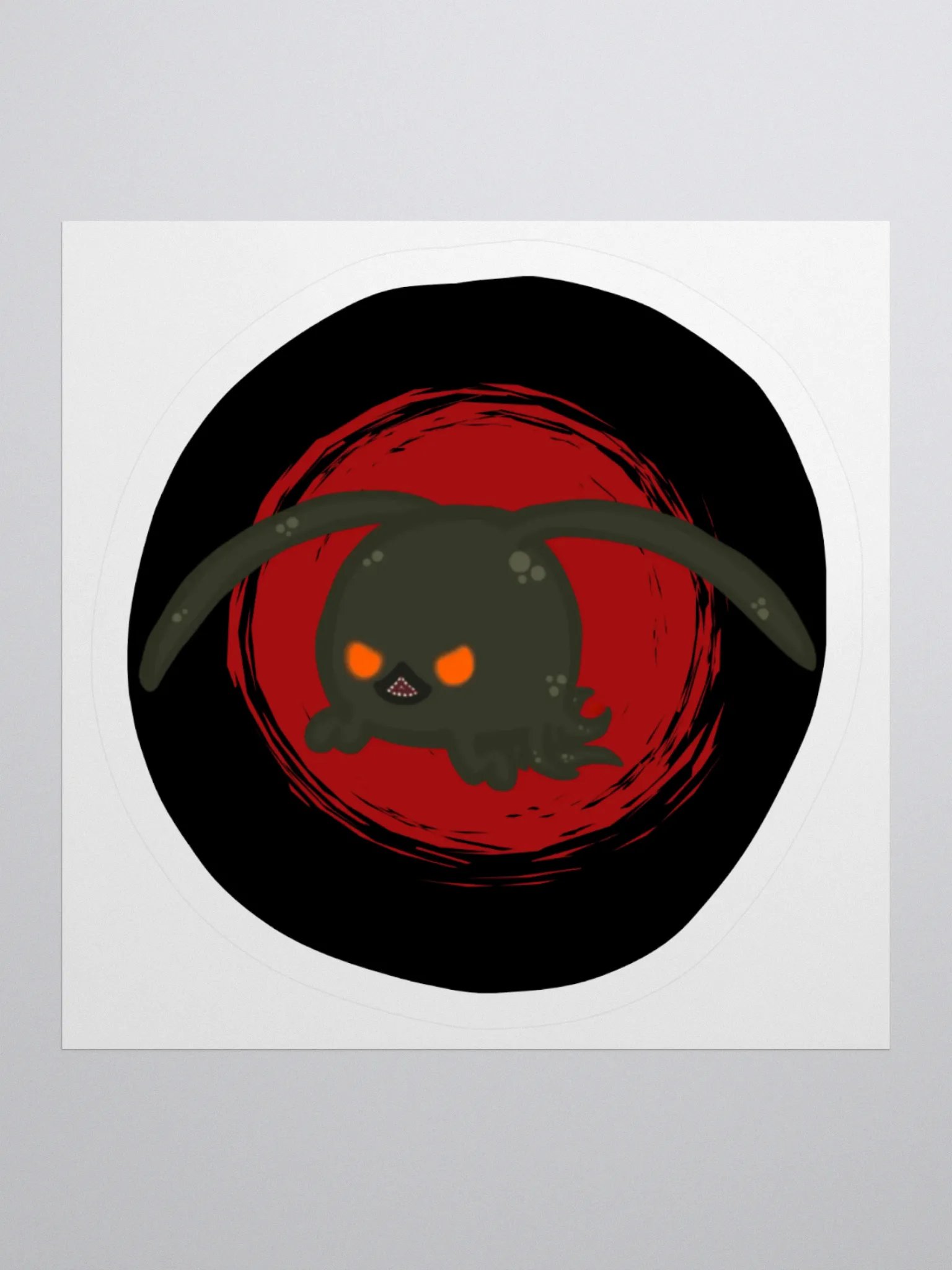 Between the Birches // Chibi-Rabbit Shoggoth Yazool Circle Sticker product image (1)