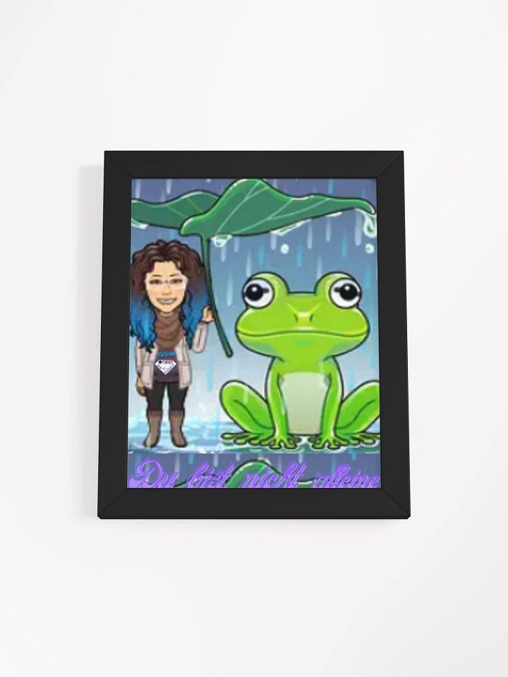 Gerahmtes hochwertiges mattes Poster, du bist nicht alleine product image (1)