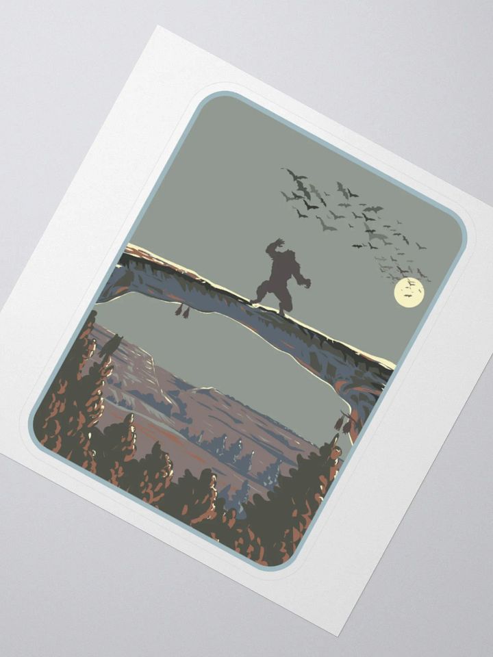 Skinwalker Moon Kiss Cut Stickers product image (1)