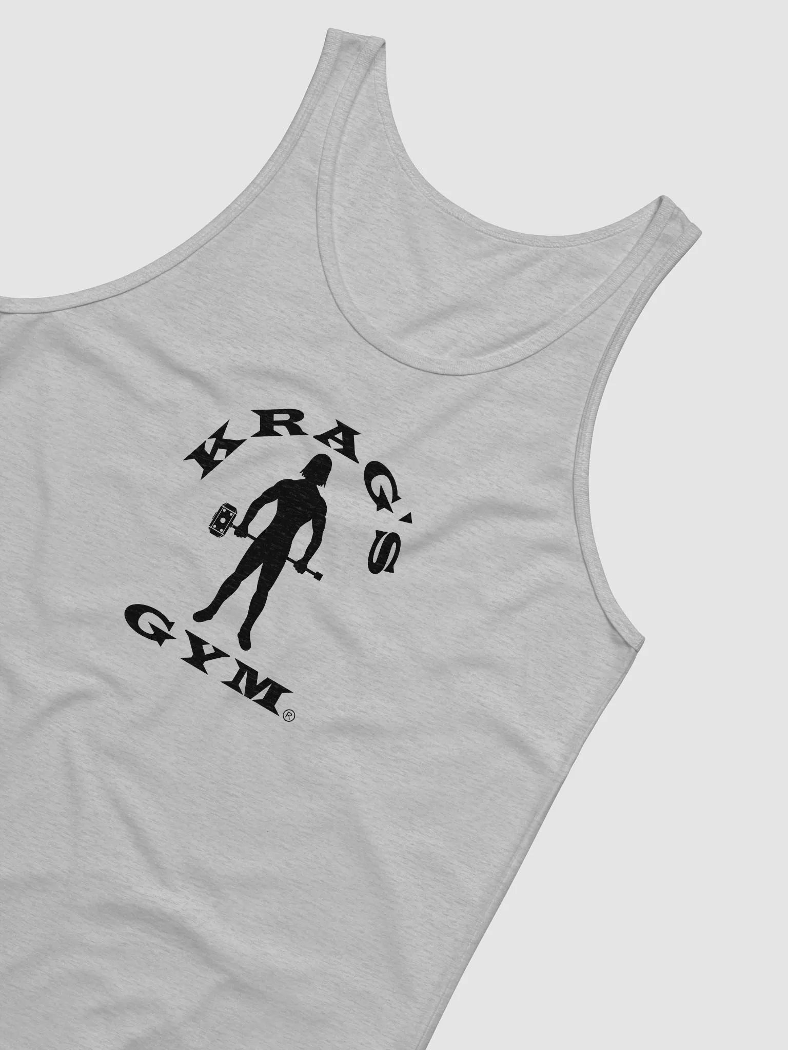 Krag's Gym Tank Top (black letter arch) product image (7)