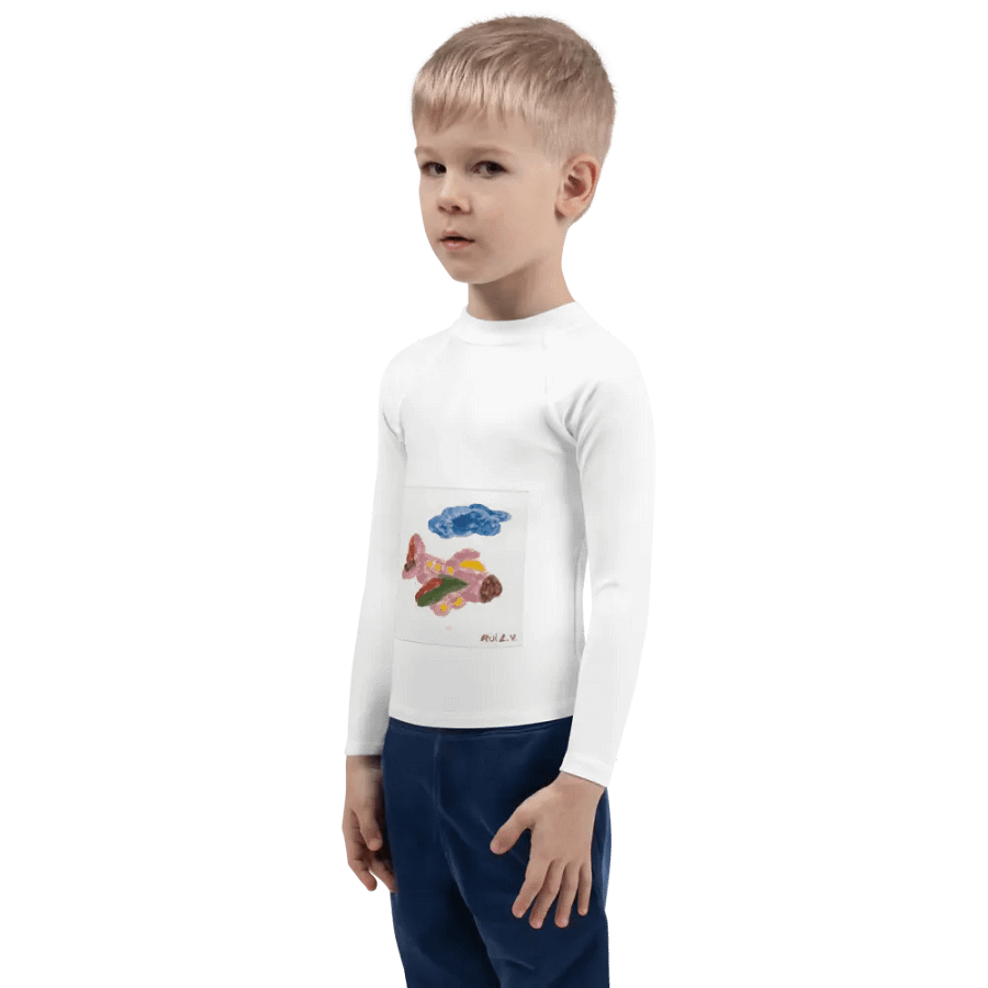 Kid Airplane (All-Over Print Kids Rash Guard) product image (2)