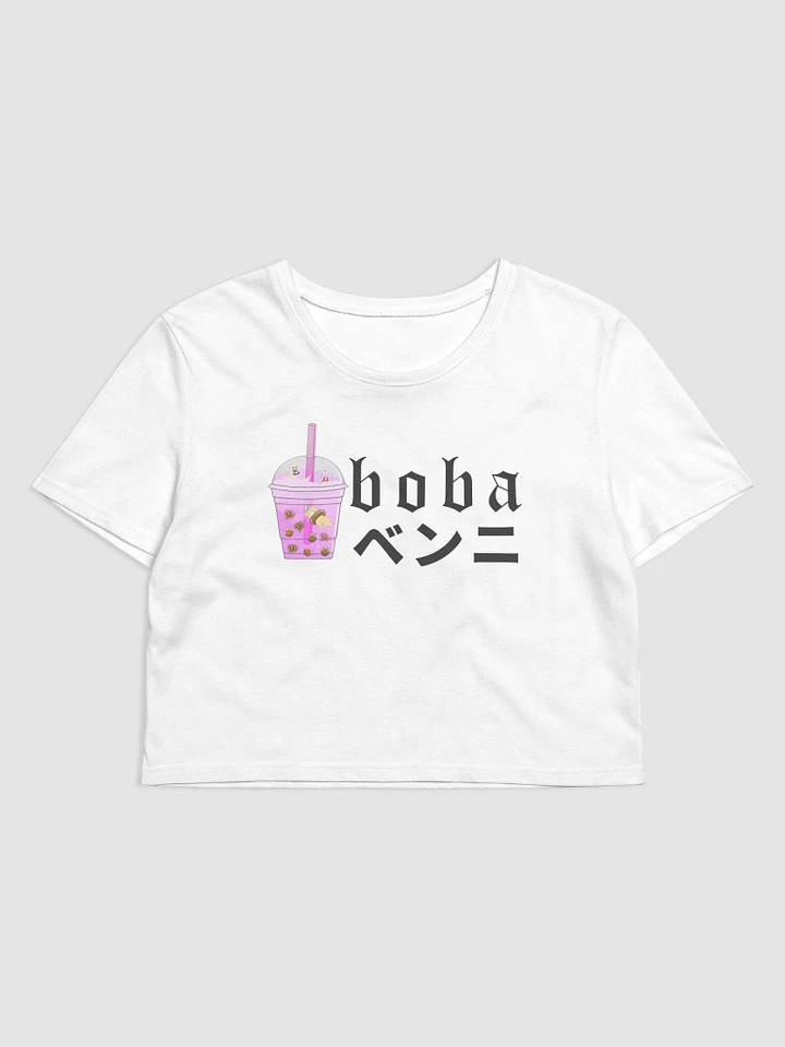 BOBA CUP CROP TOP - WHITE ORGANIC product image (1)