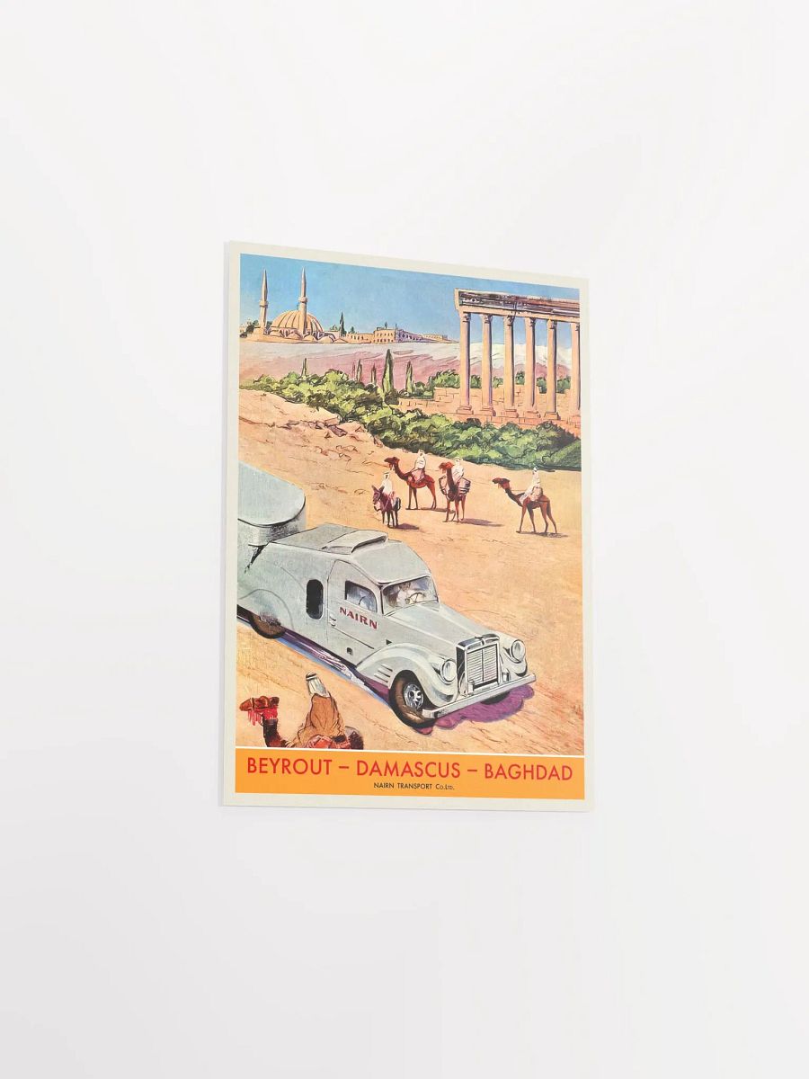 Beirut, Damascus, Baghdad/Lebanon, Syria, Iraq. 1930s — retro vintage travel poster, retro travel art, retro travel wall art product image (8)