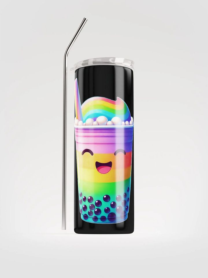 Rainbow Bubble Tea Happiness Stainless Steel Tumbler product image (2)