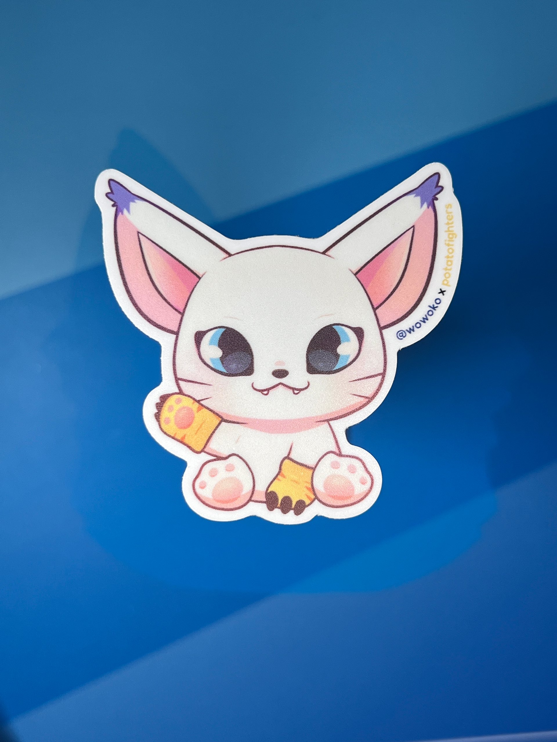 WoWoKo x Potato Fighters - Digimon - Gatomon - Sticker product image (2)