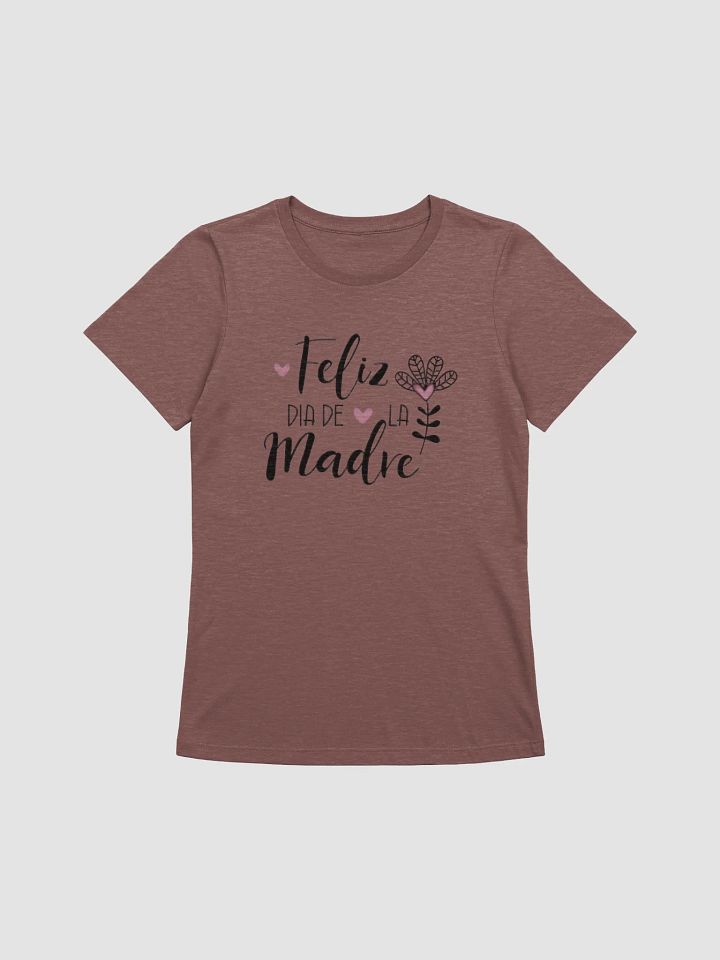 Women's Supersoft Relaxed-fit T-Shirt Feliz Madre Spanish Letter product image (1)