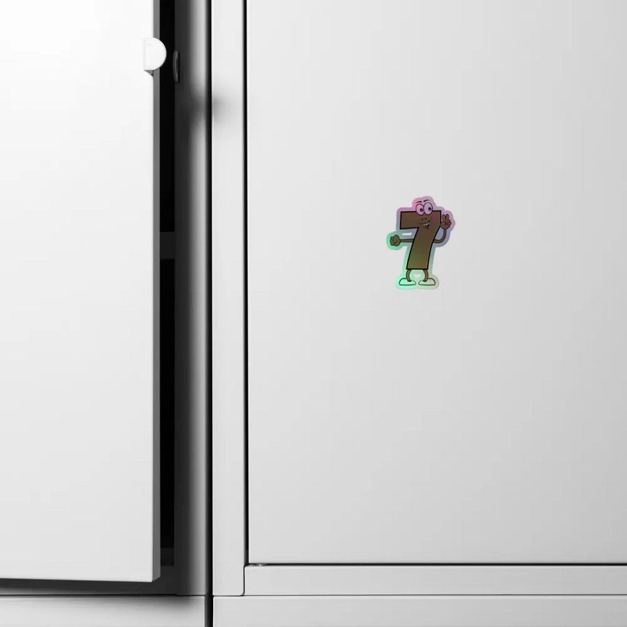 7 Number Holographic Sticker product image (6)