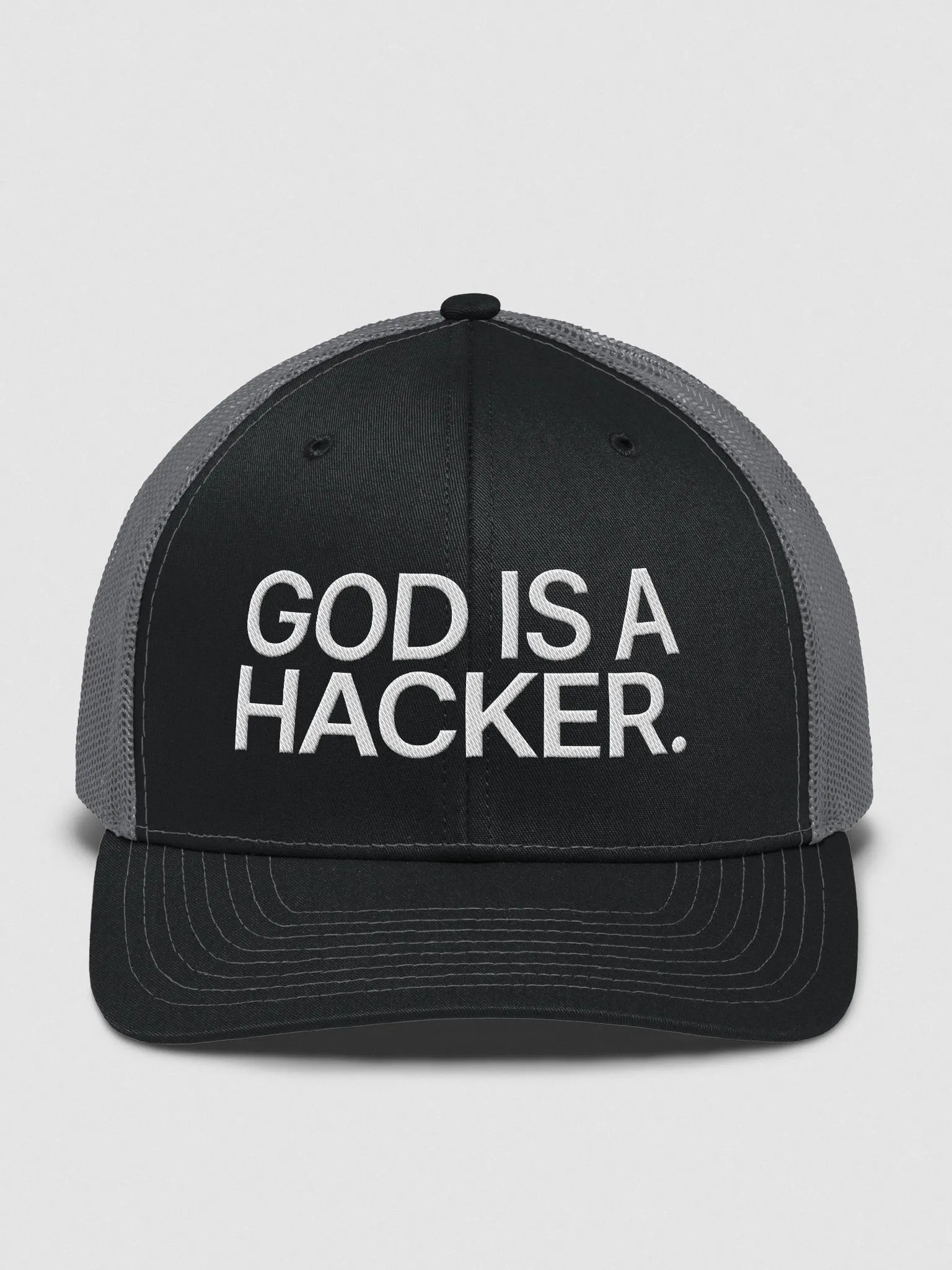 God is a hacker - Trucker cap product image (1)