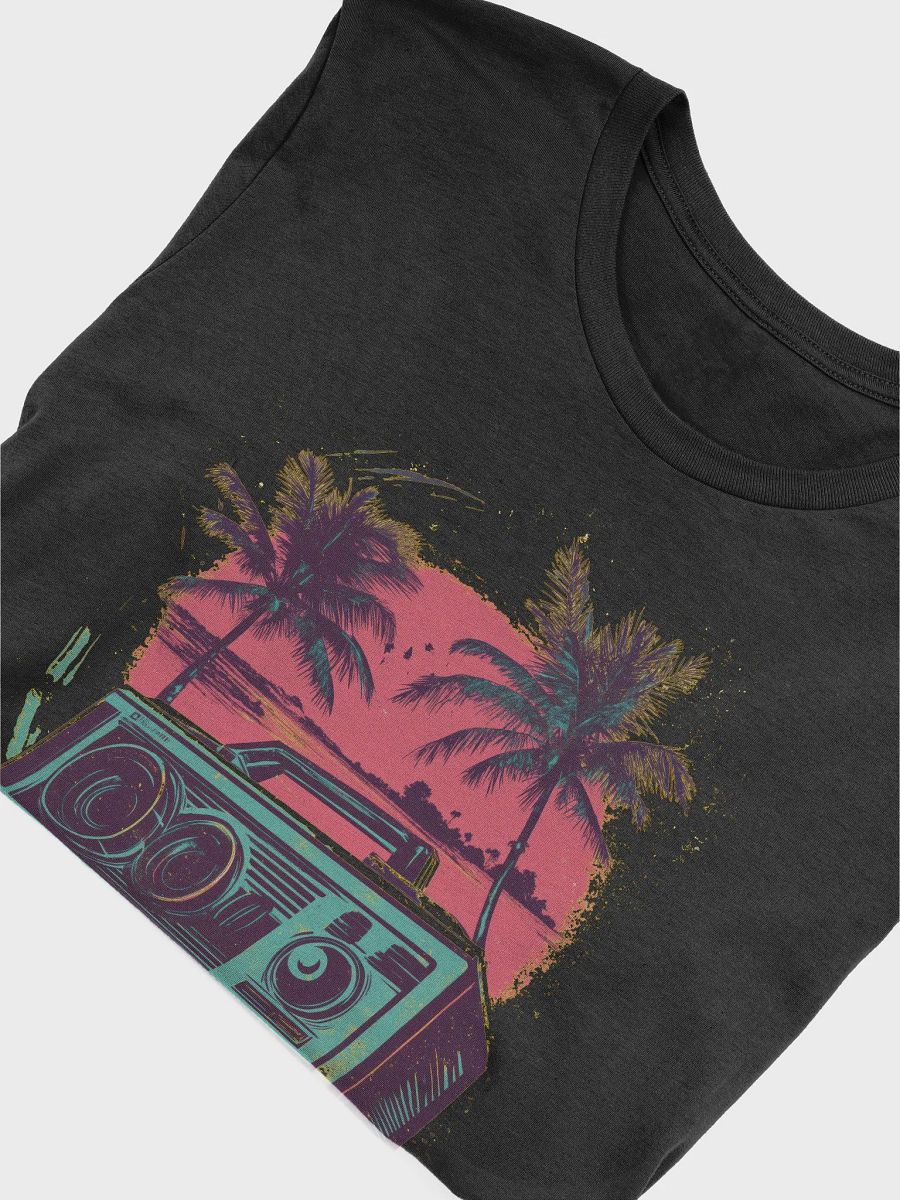 Sunset Vibes & Beats (Black/White T-shirt) product image (5)
