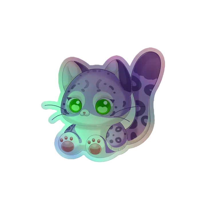 Katalae the SnowLeopard Holographic Sticker product image (2)
