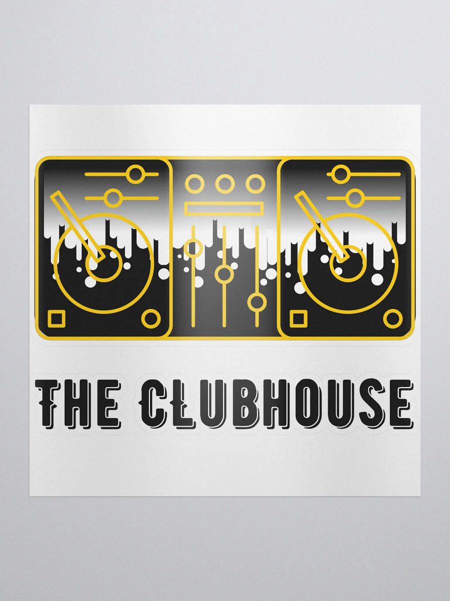 Clubhouse Kiss Cut Sticker product image (1)