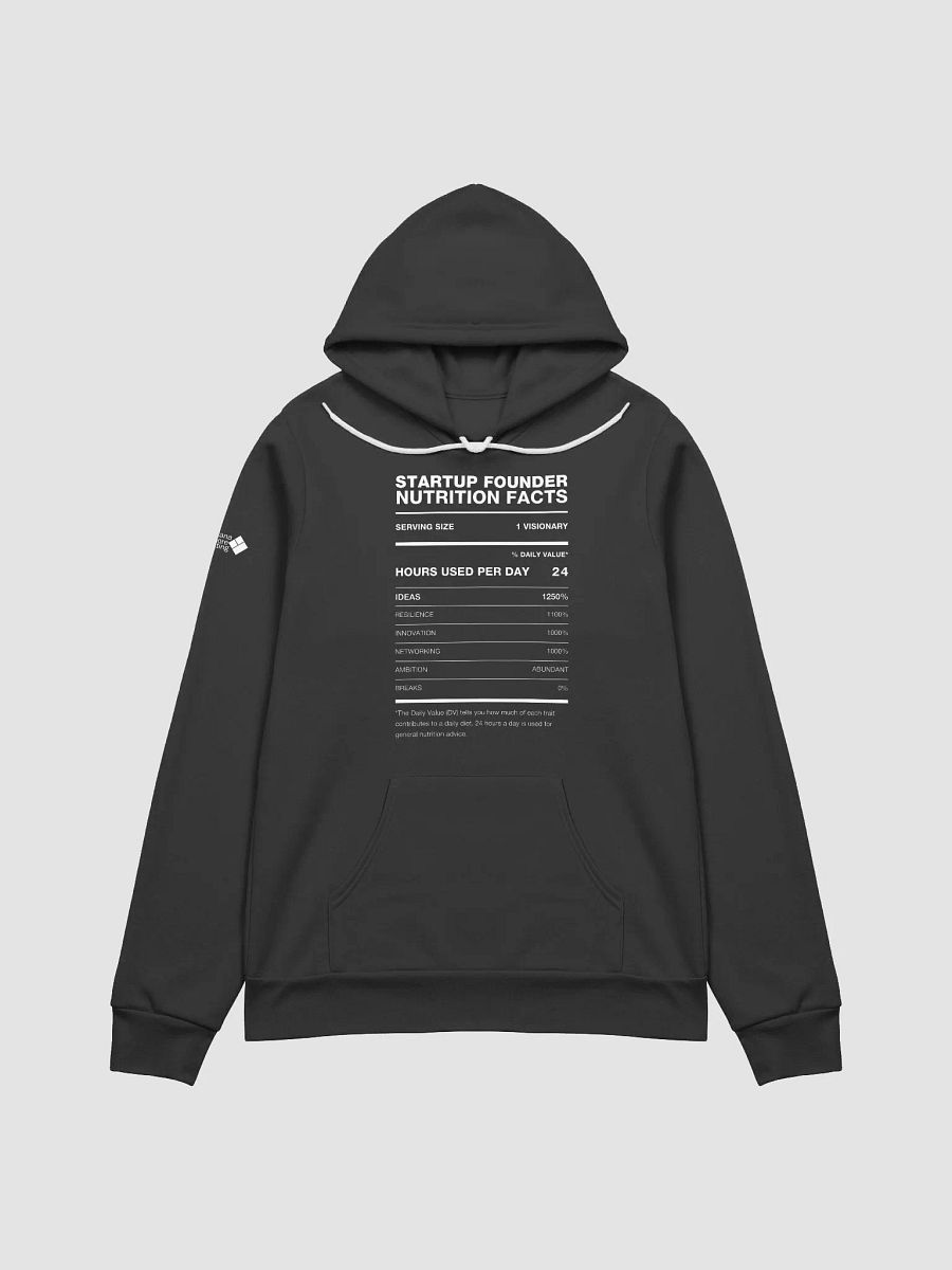 STARTUP FOUNDER Nutrition Facts Comfort Hoodie product image (2)