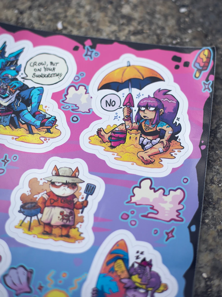 “Encounter at Hells Point Beach” Stickers product image (3)