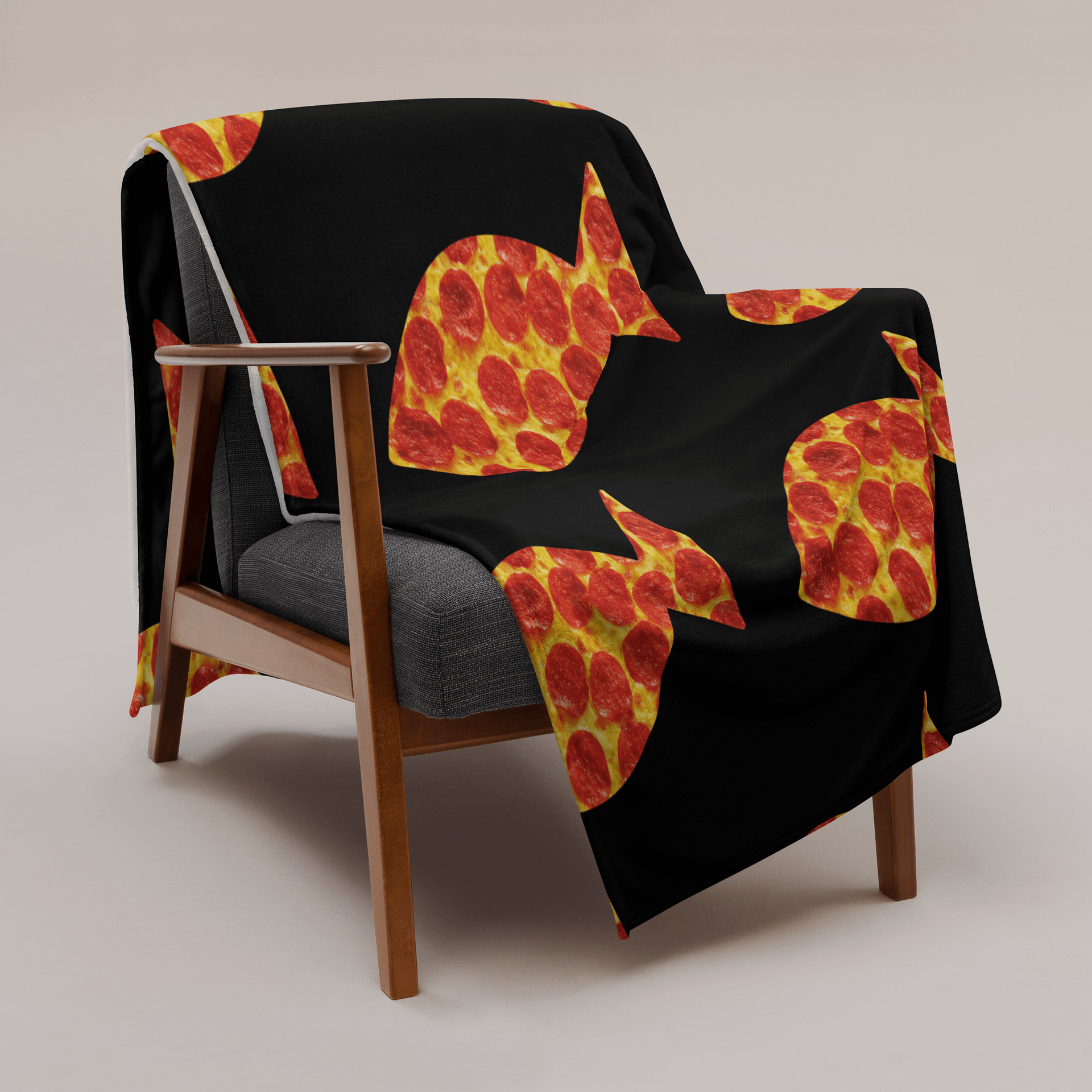 Pizzafish School Throw Blanket product image (2)