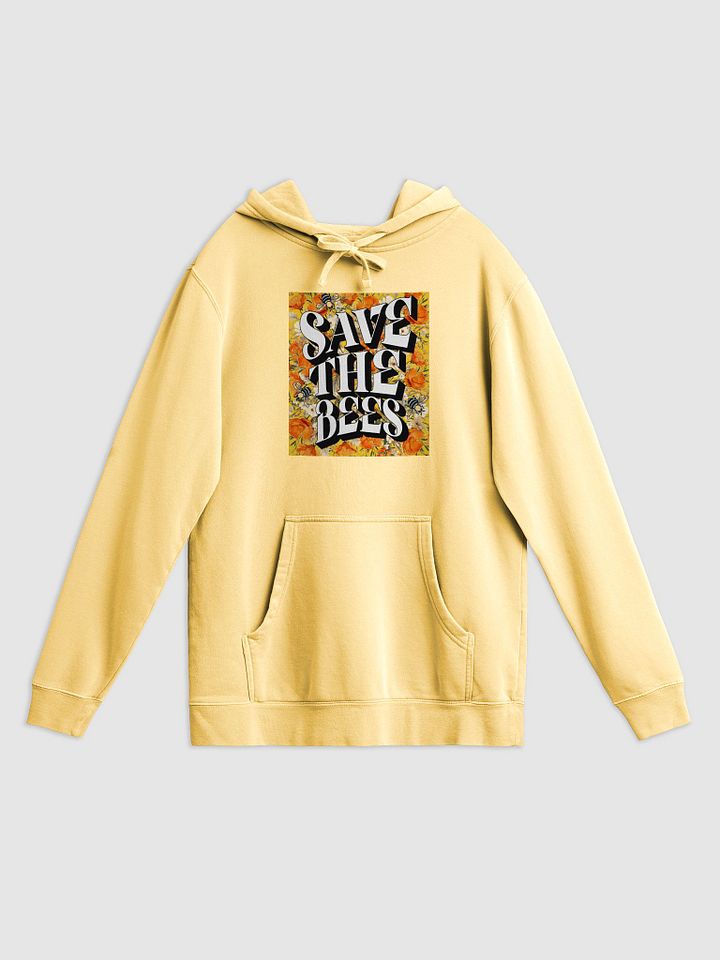 save the bees, ultra premium pigment dyed hoodie product image (1)