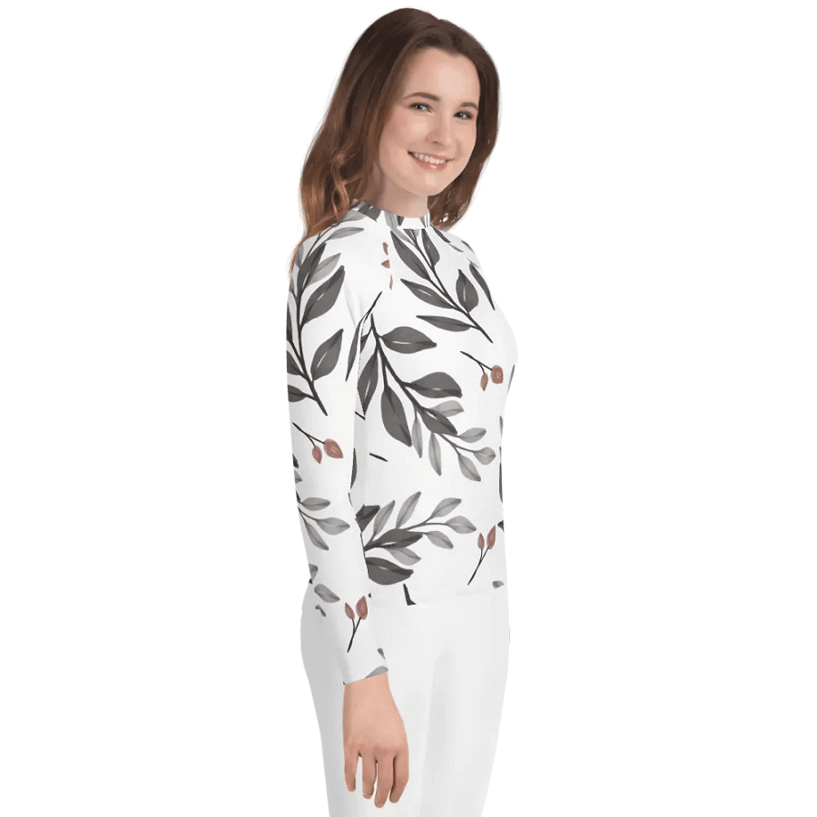 Stylish Teen Protect All-Over Print Rash Guard product image (5)