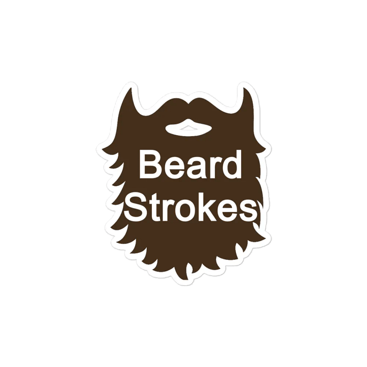Brown Beard Strokes Magnet product image (1)