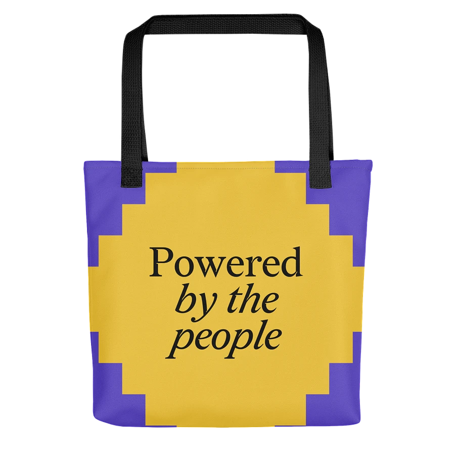 Powered by the People Tote (Purple/Yellow) Image 2