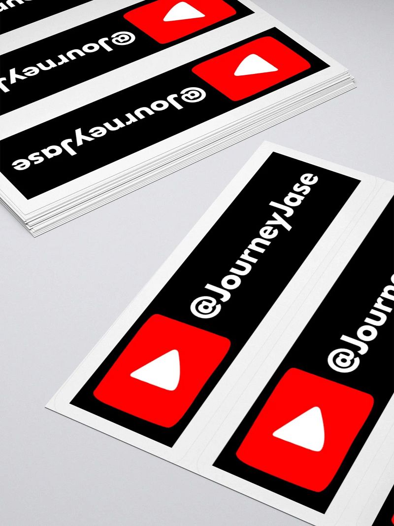 Journey Jase YouTube Kiss-Cut Stickers