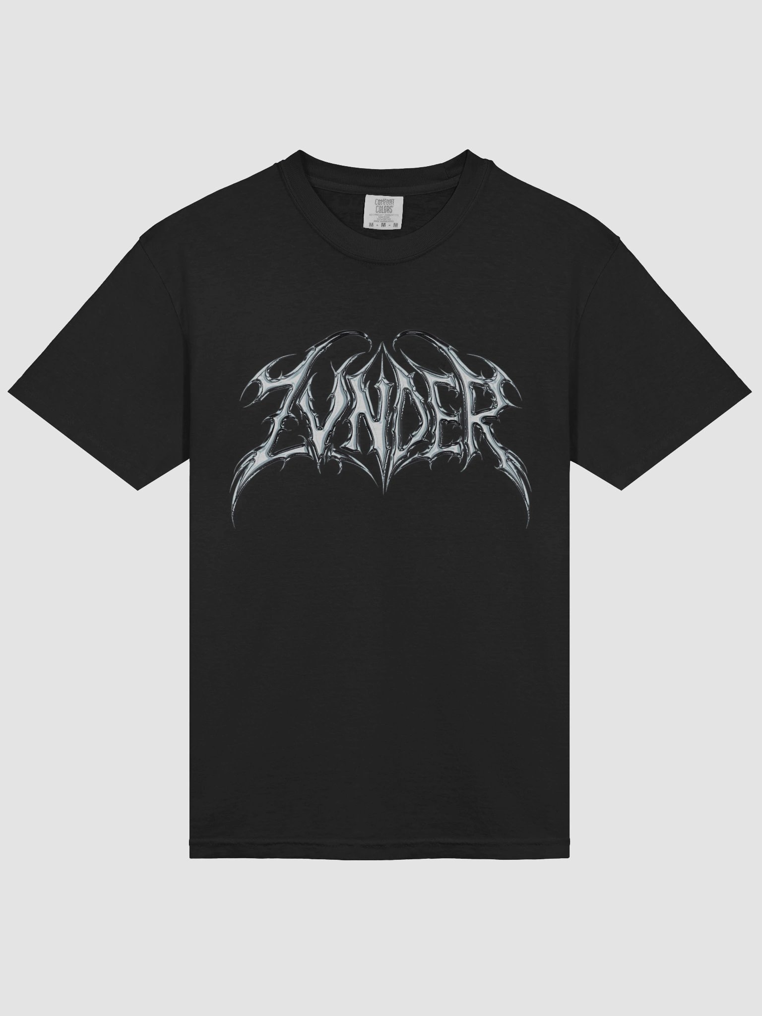 ZVNDER CHROME TEXT TEE SHIRT product image (7)