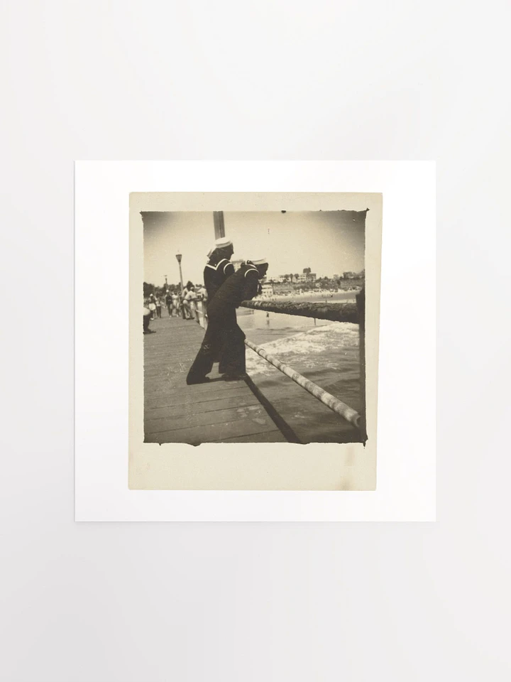 Sailors On Pier by Louis Fleckenstein (c. 1920) - Print product image (1)