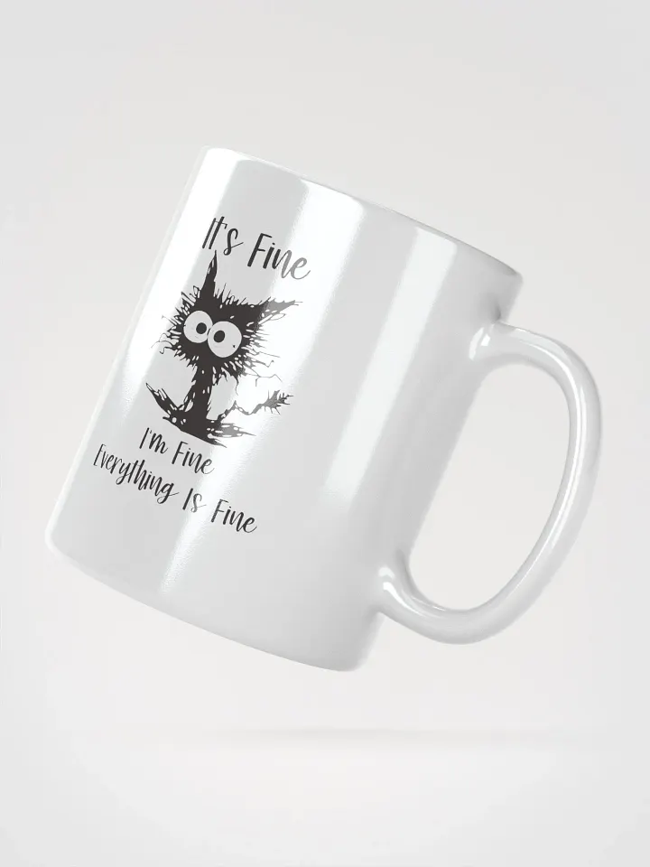 Frazzled Cat 'It's Fine' Mug product image (6)