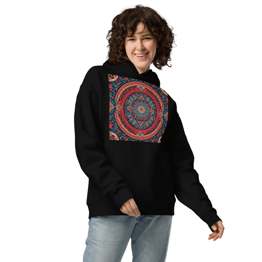 Hoodie with Persian Carpet Design Mix of Beautiful Colors product image (3)