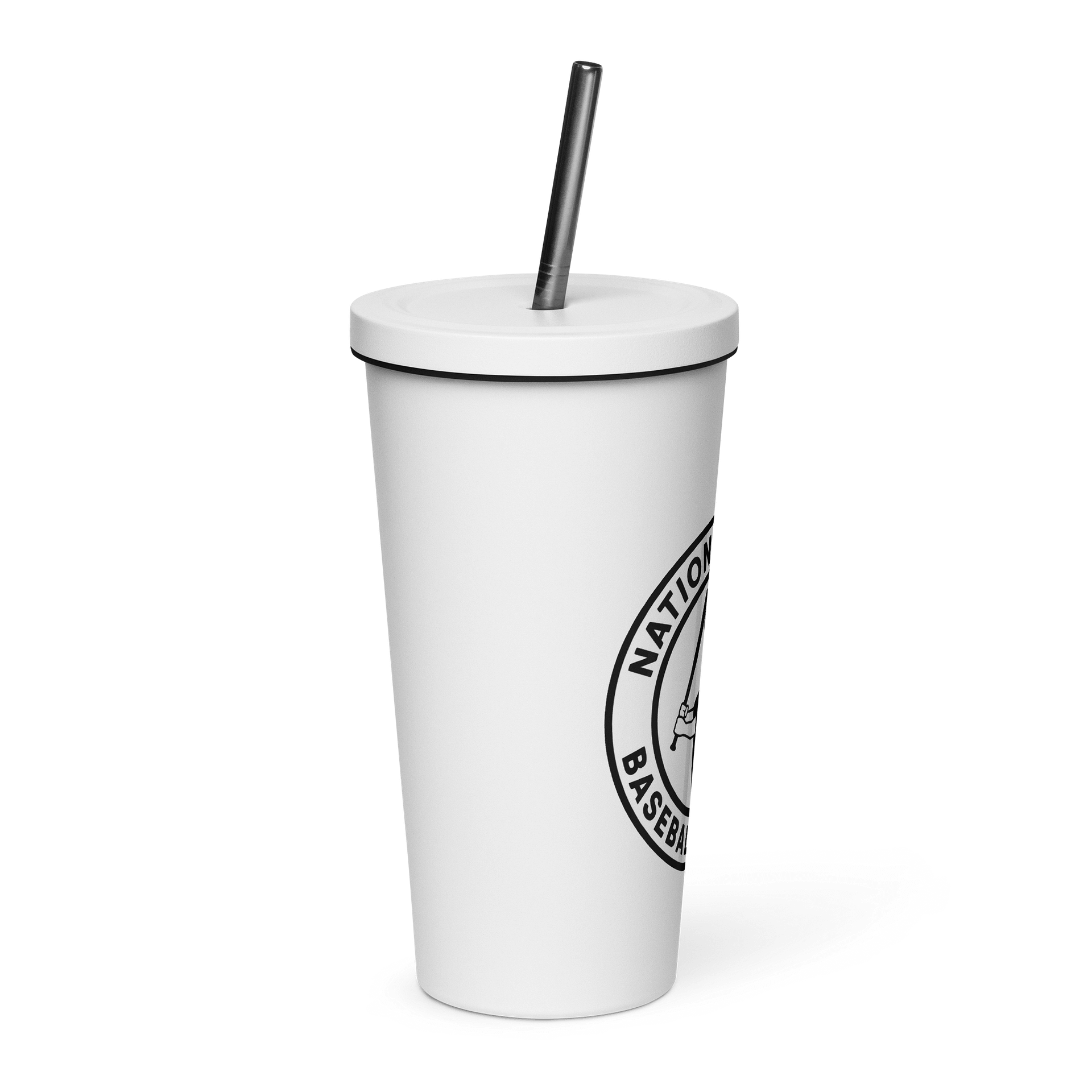 NGBL Legacy Collection Insulated Tumbler with a Straw White product image (4)