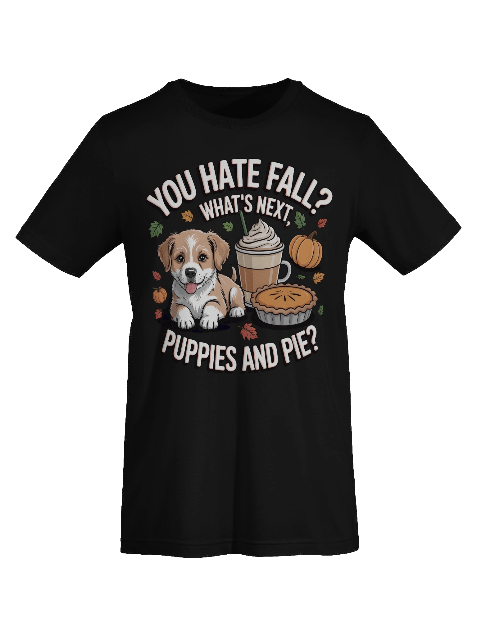 Fall Vibes Puppy & Pie T-Shirt product image (7)