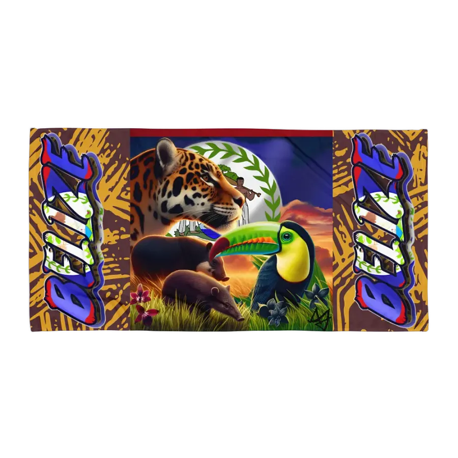 Beauty of Belize (Fun Edition) Beach Towel product image (1)
