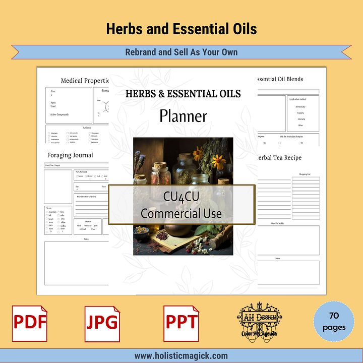 Herbs & Essential Oils Planner product image (1)
