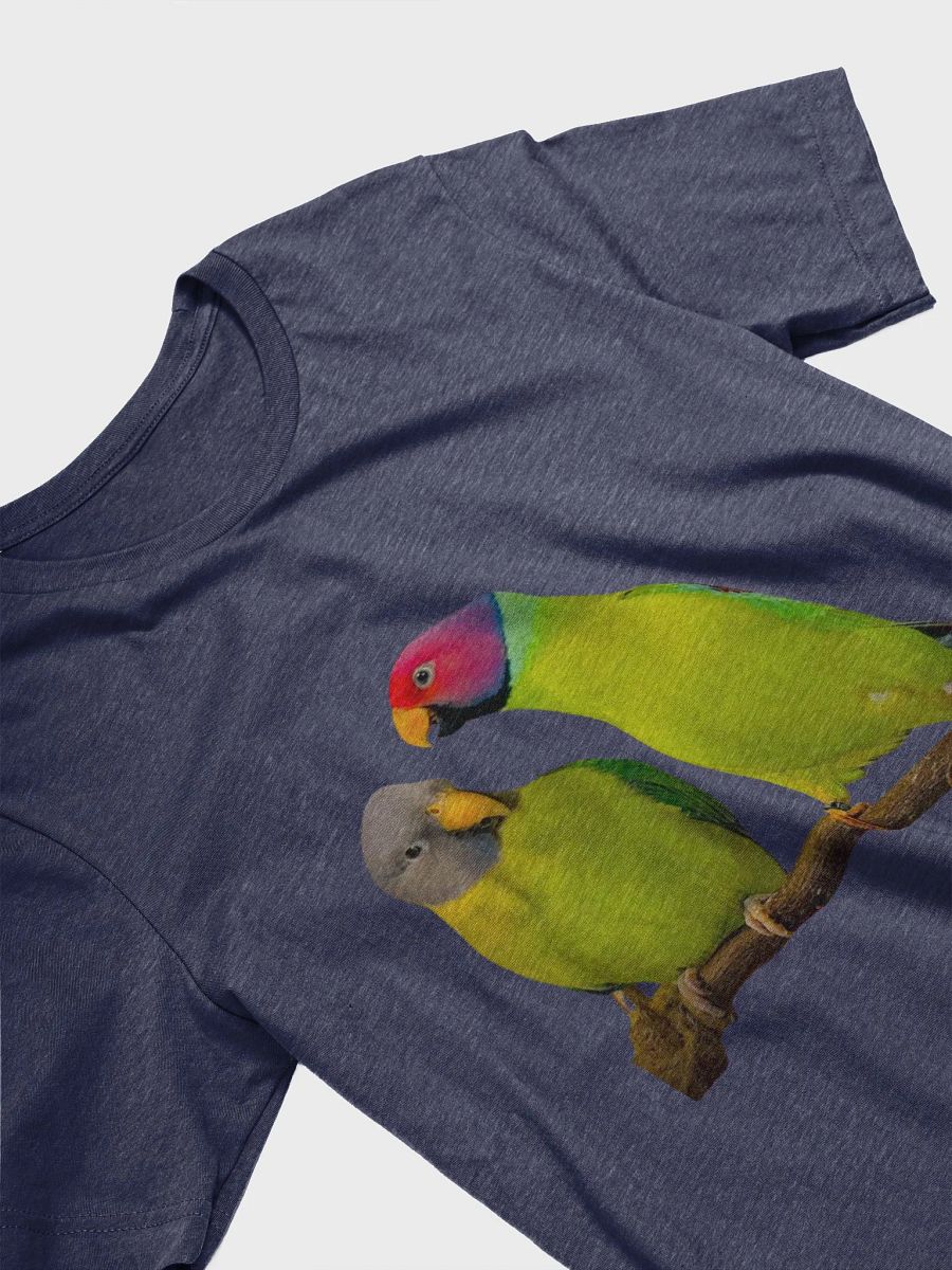 Vibrant Plumheaded Parakeets Unisex T-Shirt product image (3)